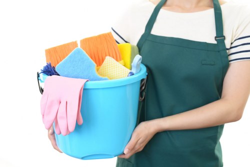 Local carpet cleaning service working on a high-traffic carpet area
