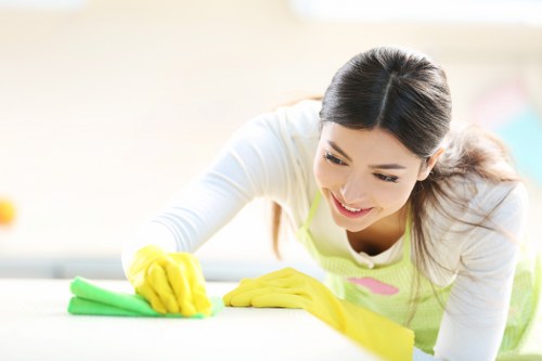 Keyboard accessible cleaning service information
